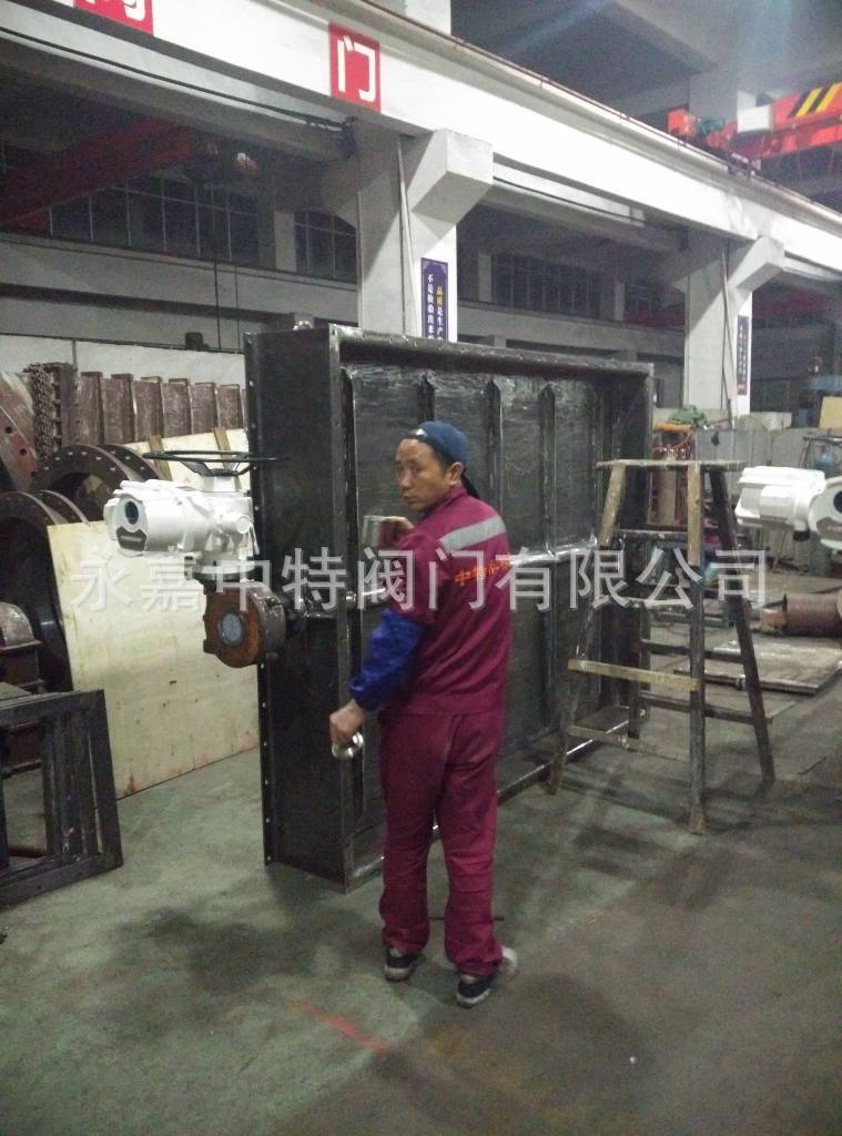 FDF方形蝶阀中特造，中特焊接大口径方型蝶阀。示例图2