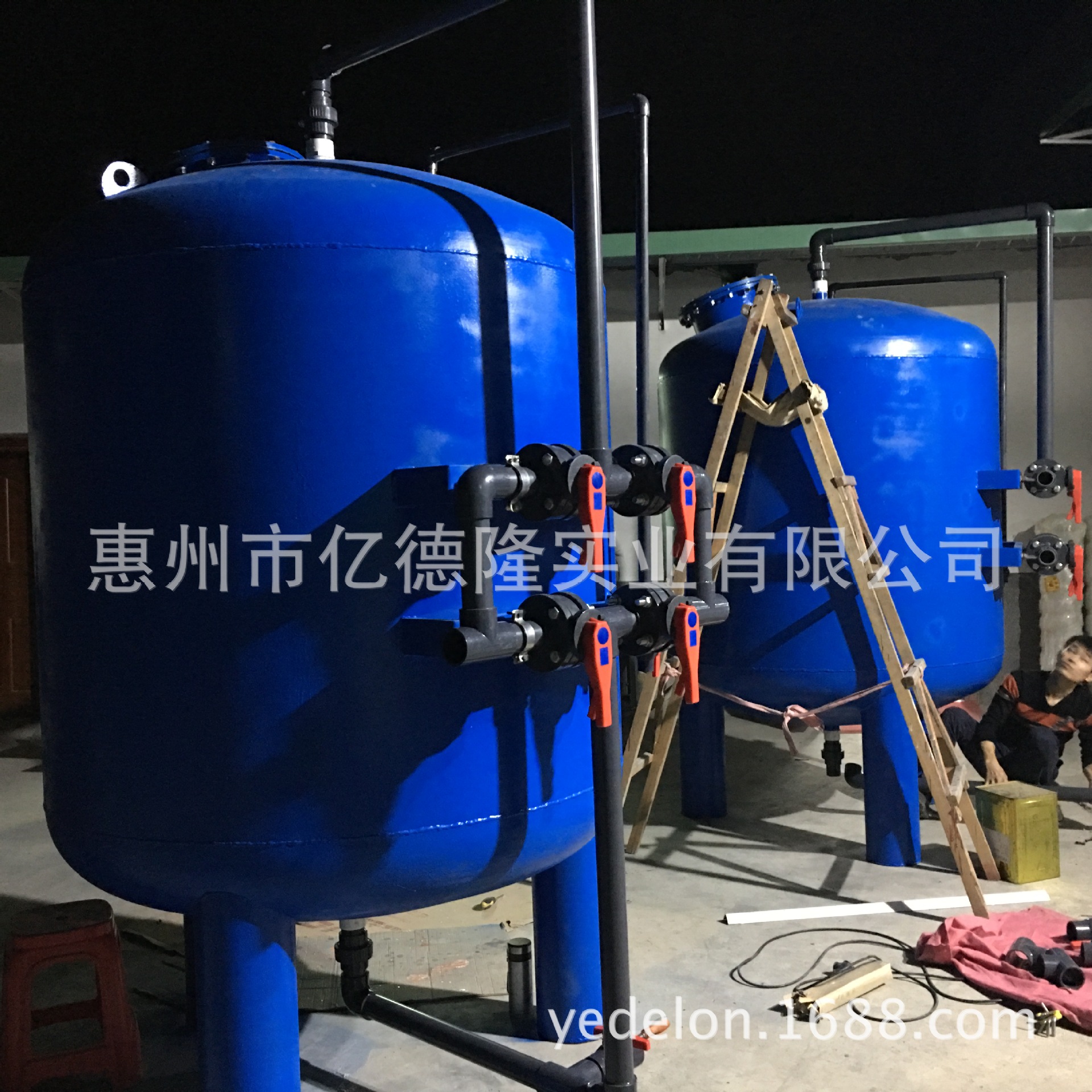 长沙石英砂过滤器 株洲污水过滤器 长宁河水过滤器 带手动球阀示例图5