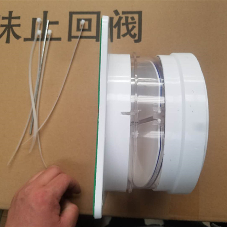 油烟机两用双开止回阀 公共烟道逆止阀 家用防味阀 防火止回阀示例图7