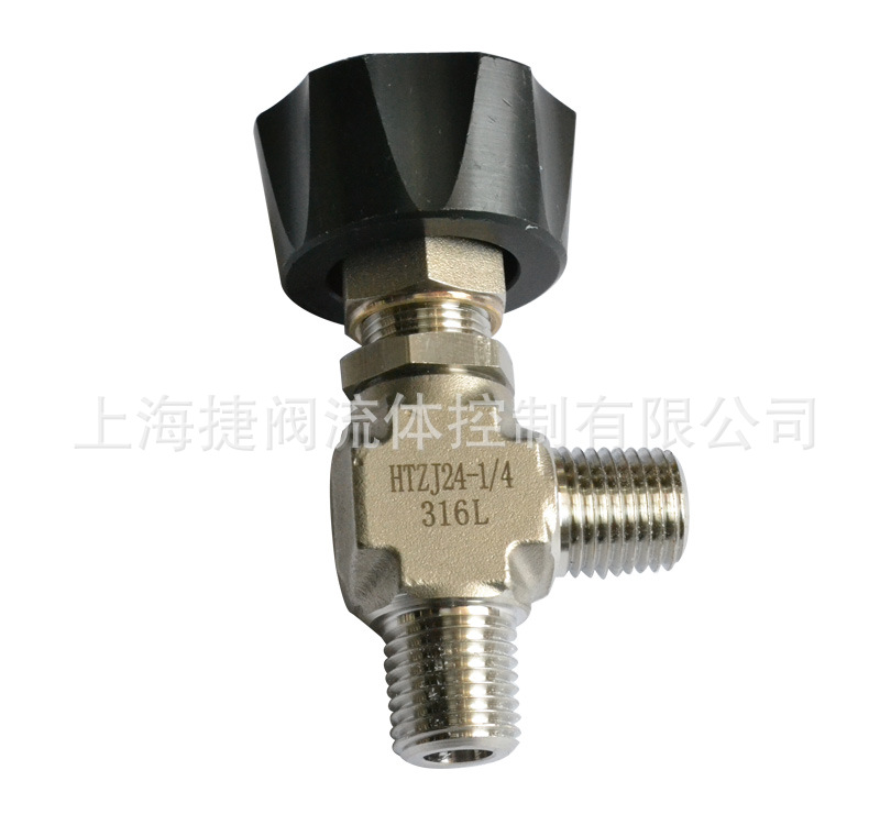 304外丝角式针型阀 外丝管路截止阀 J14W手动外螺纹角式针型阀示例图5