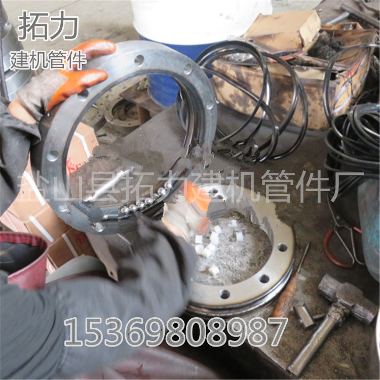 厂家现货手动电动布料机轴承二次回转支承截止阀砼泵配件转盘轴承示例图19