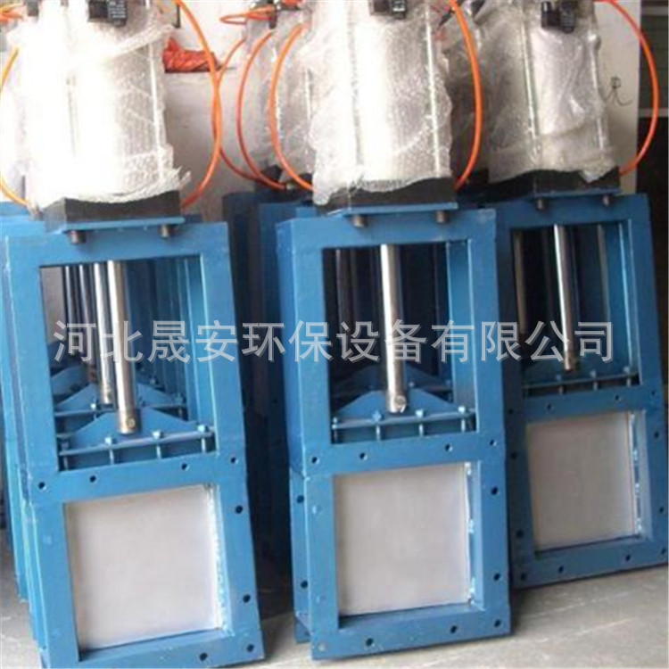 晟安生产手动插板阀 方型插板阀 排污闸阀 手动卸灰阀除尘器专用示例图6