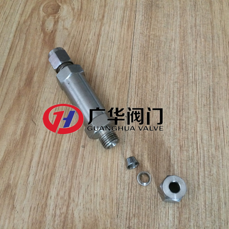 不锈钢卡套式直通单向阀 H91X-160卡套式止回阀 弹簧式逆止阀厂家示例图6