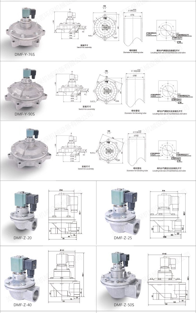 现货供应DCF-Z-40S直角式脉冲电磁阀DMF-Z-40S经济脉冲阀ac220示例图5