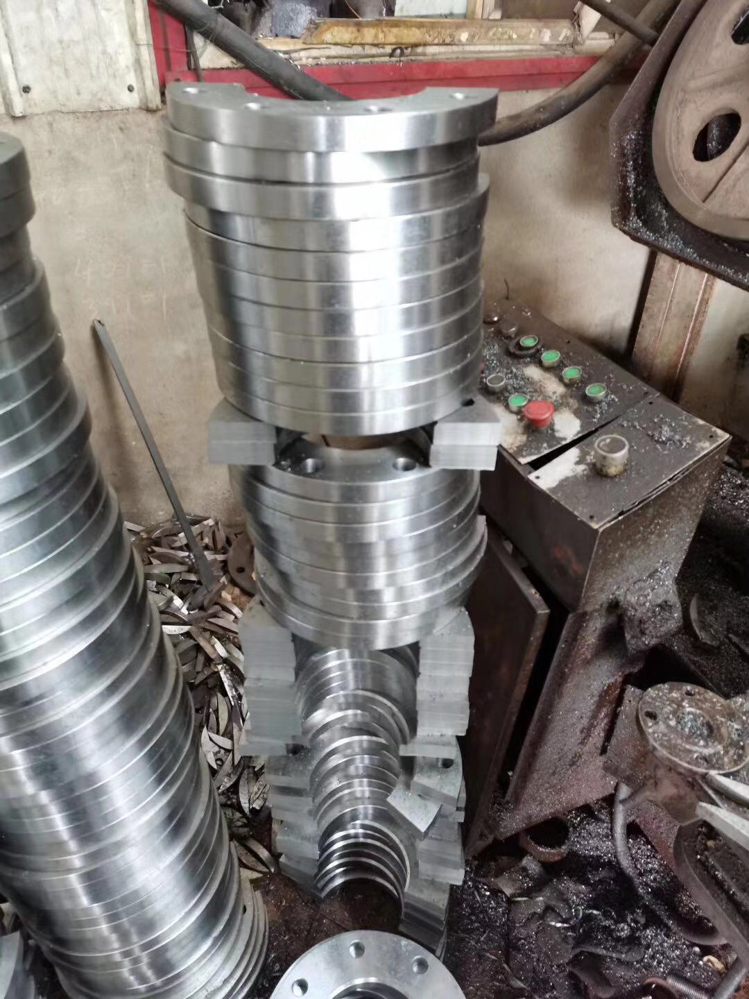 德昂加工定做各种 高压水泵   脉冲阀法兰 电磁阀安装法兰 侧孔高径法兰套扣DN300