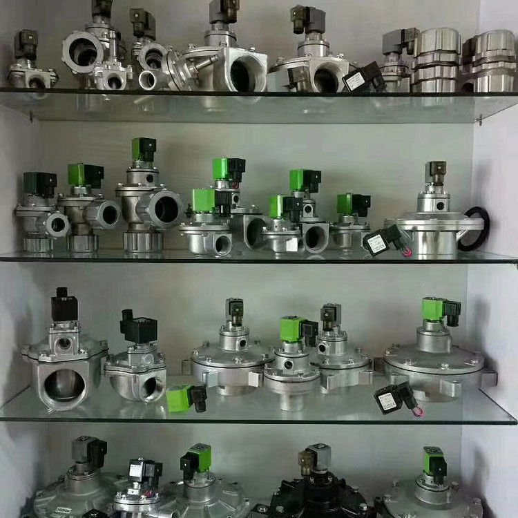 直角式电磁阀供应 除尘器配套喷吹阀 带螺母式电磁脉冲阀 清源 实体厂家供应