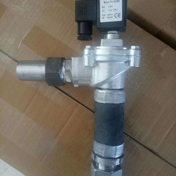 直角式电磁阀供应 直角式法兰电磁脉冲阀 除尘器喷吹清灰阀 清源 发货及时
