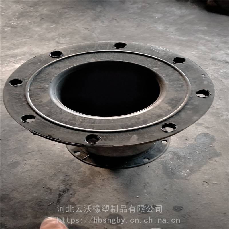 厂家批发夹管阀内衬套加布耐用管夹阀胶套法兰带孔