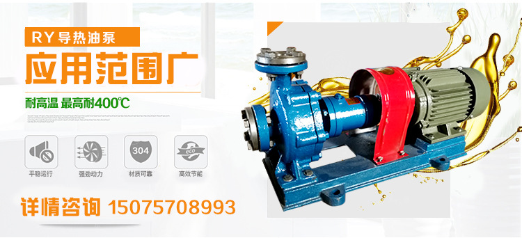 厂家批发 高温齿轮泵ry65-40-200可耐450℃卧式导热油泵 高温油泵示例图1