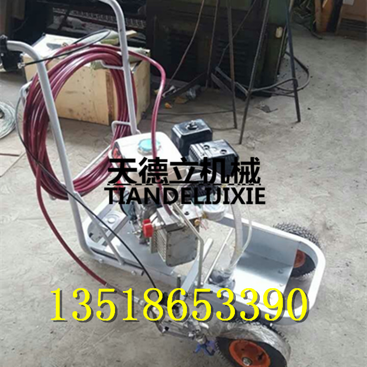 HXJ-25冷喷隔膜泵单枪划线机 8-25公分斑马线划线机 停车场车位线划线机划线车示例图4
